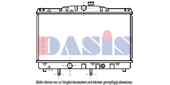 AKS DASIS Радиатор, охлаждение двигателя 211510N